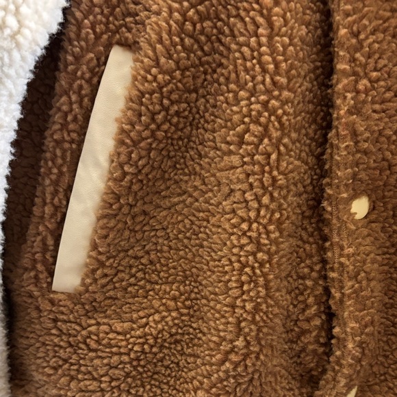 Urban Outfitters unisex Brown and Cream Varsity Jacket - Picture 4 of 6